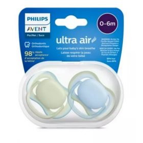 Philips Avent Ultra Air Baby Pacifier - Pastel Green Celestial