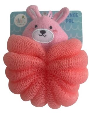 Magic Years Baby & Kids Bathing Sponge Pal - Bunny Pink