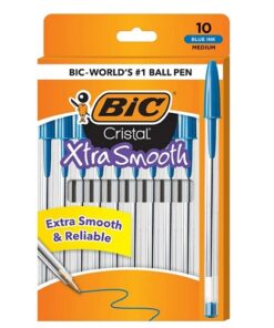 BIC Crsytal Xtra Smooth Stic Ball Pen 10mm - Blue
