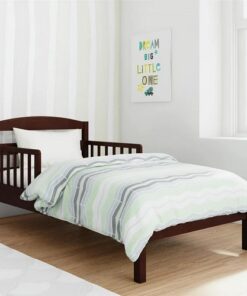 Baby Relax Jackson Kids Wood Toddler Bed With Safety Guardrail - Brown Espresso