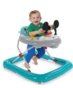 Disney Baby Mickey Mouse Original Bestie 2-In- 1 Infant Activity Walker - Bright Spark