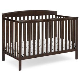 Delta Children Hanover 6-In-1 Convertibe Baby Crib Walnut Expresso