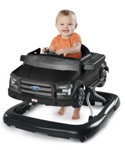 Bright Start Ford F-150 4-In-1 Baby Walker With Removable Steering Wheel - Black