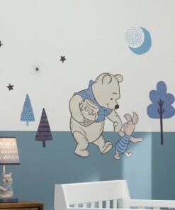 Disney Baby Forever Pooh Blue/Beige Bear Wall Decal