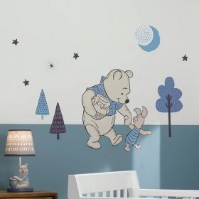 Disney Baby Forever Pooh Blue/Beige Bear Wall Decal