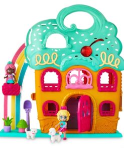 Kids Connection Folding Cupcake Doll House Playset With Light & Sound 41 Pcs