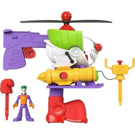Fisher Price Imaginext DC Super Friend The Joker Robo Copter Toy Robot Figure & Helicopter 3 pcs