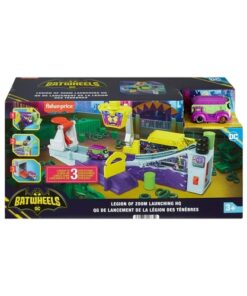 Fisher Price DC Batwheels Playset With Car Ramp & Launcher Launching HQ