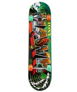 Tony Hawk 31" Post Card Metalic Standard Skateboard With 50mm Multi Colored Wheels For Kids