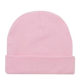 Angel Of Mine Newborn Baby Plain Cap / Hat - Pink