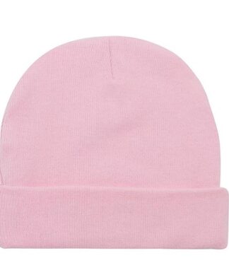 Angel Of Mine Newborn Baby Plain Cap / Hat - Pink