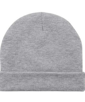 Angel Of Mine Newborn Baby Plain Cap / Hat - Grey