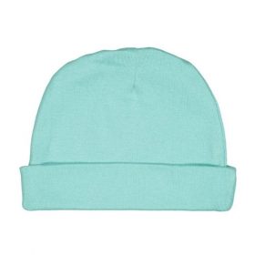 Angel Of Mine Newborn Baby Plain Cap / Hat - Mint Green