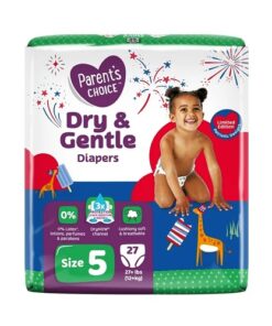 Parent's Choice Dry & Gentle Baby Diaper Size 5 - 27 Count