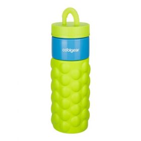 Cool Gear 24oz Plastic Retro Squishy Water Bottle - Bubble Green