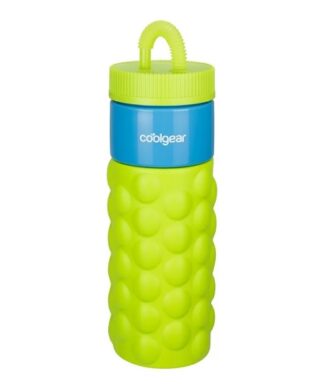 Cool Gear 24oz Plastic Retro Squishy Water Bottle - Bubble Green