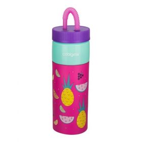 Cool Gear 24oz Plastic Retro Squishy Water Bottle - Fruit Pink