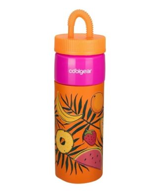 Cool Gear 24oz Plastic Retro Squishy Water Bottle - Fruit Orange