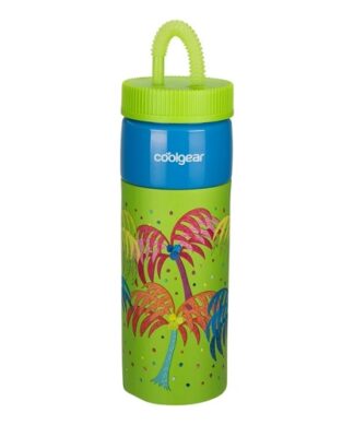 Cool Gear 24oz Plastic Retro Squishy Water Bottle - Palm Green
