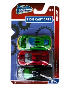 Turbo Wheels Die Cast Cars - 3 -in- 1 Pack - BRG