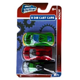 Turbo Wheels Die Cast Cars - 3 -in- 1 Pack - BRG
