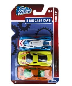 Turbo Wheels Die Cast Cars - 3 -in- 1 Pack - ONB