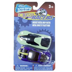 Turbo Wheels Die Cast  Cars 2 -In -1 - Purple Green