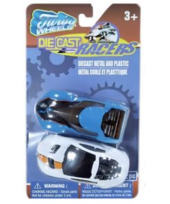 Turbo Wheels Die Cast  Cars 2 -In -1 - White Blue