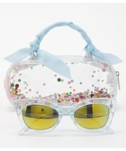 Wonder Nation Kids Cateye Sunglasses With Carrying Purse