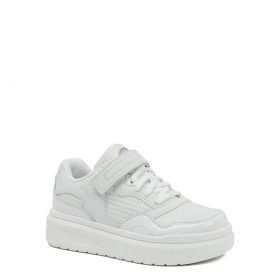 AND1 Unisex Low Platform Court Sneakers - White Shoe