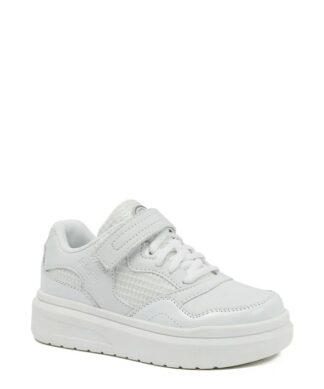 AND1 Unisex Low Platform Court Sneakers - White Shoe