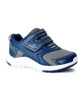 Athletic Works Little & Big Boys Two Strap Athletic Sneakers - Blue Grey Shoe