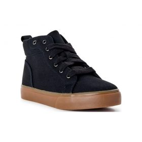 Wonder Nation Little & Big Boys Casual Core High Top Sneakers - Black Shoe