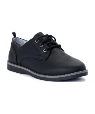 Wonder Nation Boys Lace Up Oxford Dress Shoe - Black