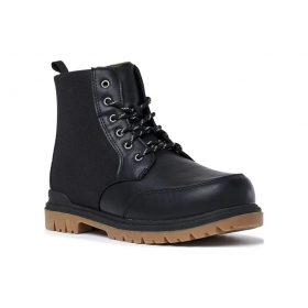 Wonder Nation Boys Combat Boots - Black Shoe