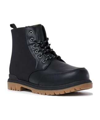 Wonder Nation Boys Combat Boots - Black Shoe