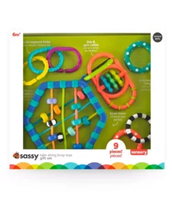 Sassy Baby Bands Take Along Teether & Toys - 9pcs