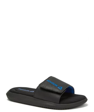 Reebok Little & Big Boys Mmemory Foam Slide Sandals - Black