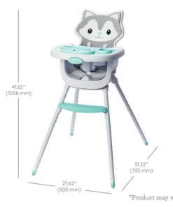 Infantino Grow With Me 4-in-1 Convertible High Chair - Gray