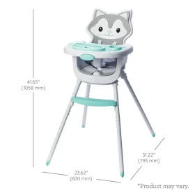 Infantino Grow With Me 4-in-1 Convertible High Chair - Gray