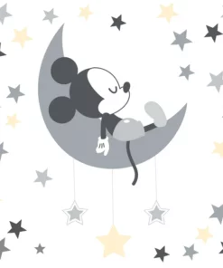 Disney Baby Mickey Mouse Gray / Yellow Celestial Wall Decal