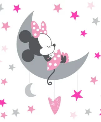 Disney Baby Minnie Mouse Gray / Yellow Celestial Wall Decal