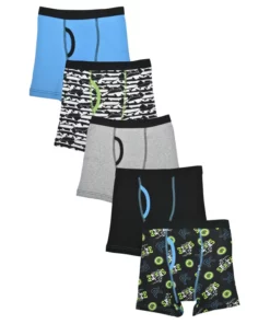 Wonder Nation Boys Cotton Boxers Brief - 5 Pack Underwear Skaters