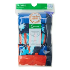 Wonder Nation Boys Brief Underwear - 5 Pack