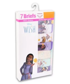 Disney Wish 7 Pack Girls Character Underwear Pant