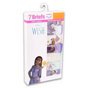 Disney Wish 7 Pack Girls Character Underwear Pant