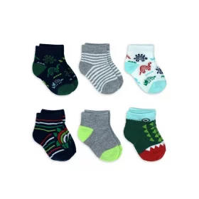 Wonder Nation Baby Boys Dinosaur Socks - 6 Packs