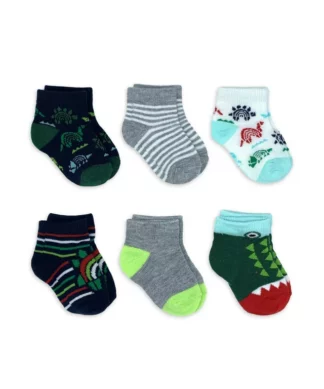 Wonder Nation Baby Boys Dinosaur Socks - 6 Packs