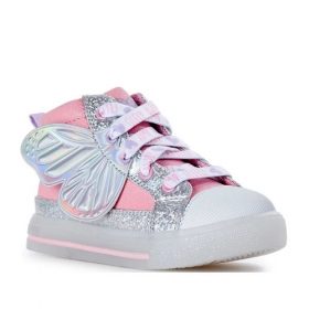 Athletic Works Girls Light Up Hi-Top Butterfly Sneaker Shoe