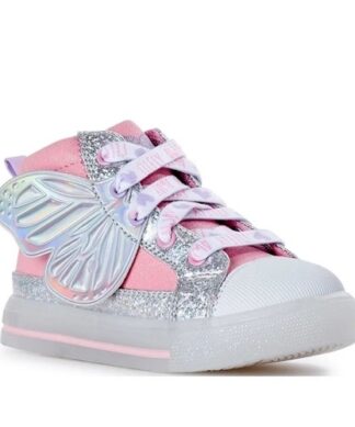 Athletic Works Girls Light Up Hi-Top Butterfly Sneaker Shoe
